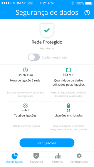 My Data Manager VPN Security — captura